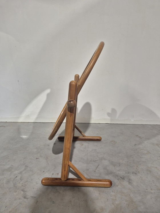 Image 1 of Vintage zweedse grenen kap spiegel kantelbaar