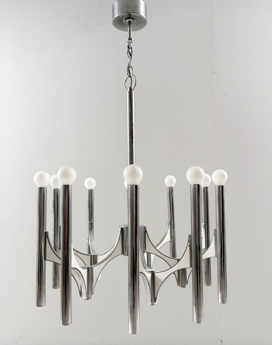 Image 1 of Lampadario di metà secolo di Gaetano Sciolari, Italia, anni '60
