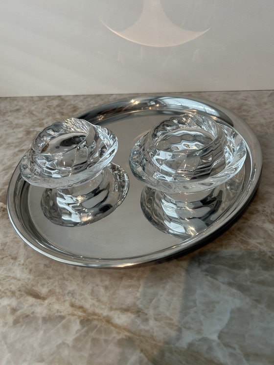 Image 1 of Dos candelabros capriola Holmegaard/Royal Copenhagen