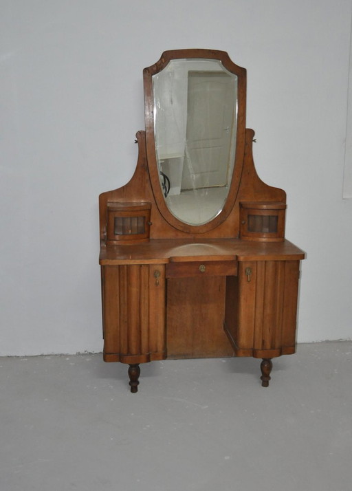 Mid-Century Houten Kaptafel, jaren 40