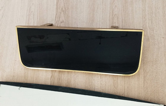 Image 1 of Separate 1950s mirror with matching glass shelf
