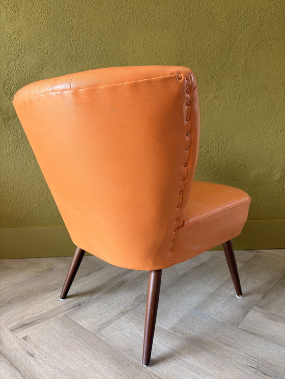 Image 1 of Poltrona da cocktail vintage arancione