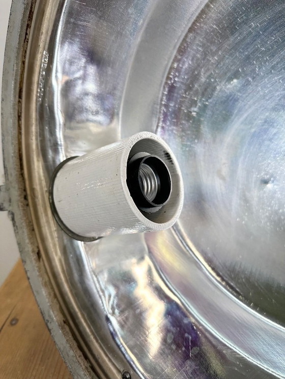 Image 1 of Lampada a sospensione industriale in alluminio pressofuso polacco di Mesko, anni '70