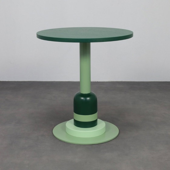 Image 1 of Table d'appoint Custo Bistro ronde par Kim Marc Bobsin pour Puik