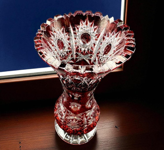 Image 1 of Bohemia - Art Deco Bohemian Crystal Vase