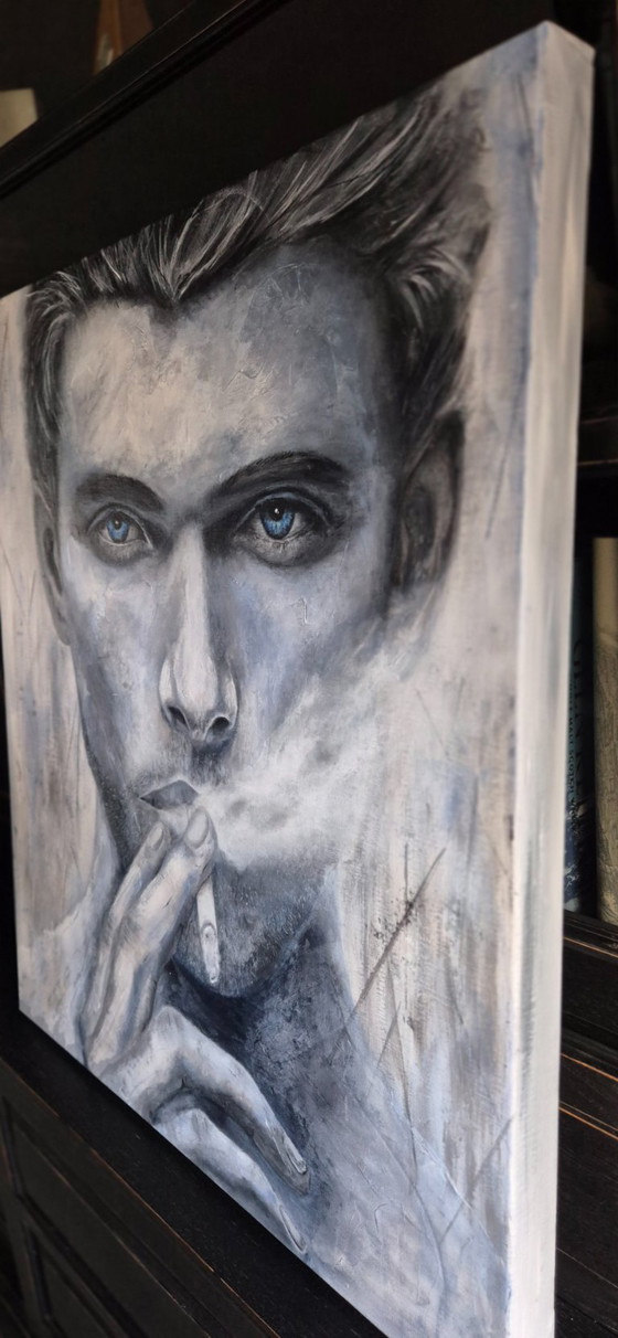 À contre-courant - Peinture technique mixte – Peintures et dessins, Canvas (photo 11 of 12)