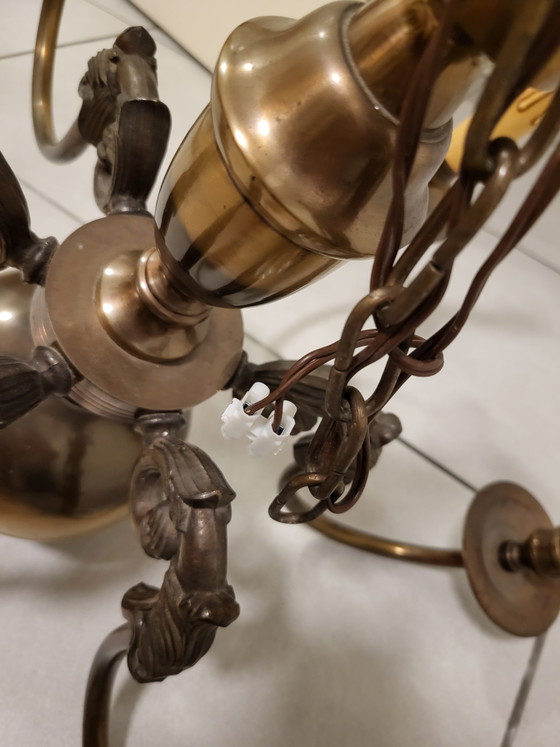 Lampadario vintage in ottone – Brass (photo 4 of 5)