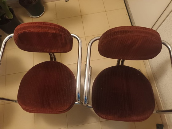 Image 1 of Sedie a sbalzo vintage anni '70 (8 pezzi)