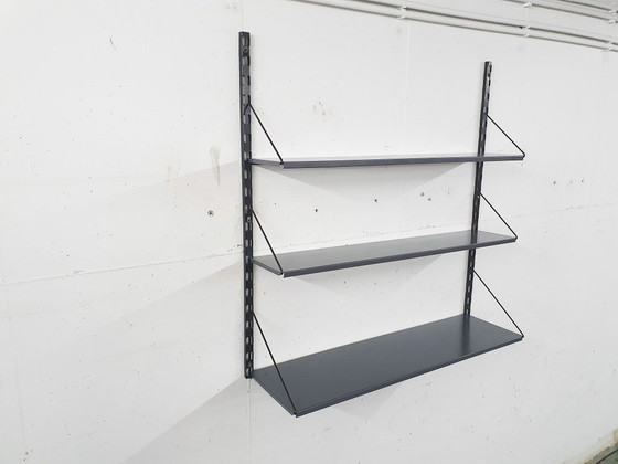 Image 1 of Metalen Tjerk Reijenga voor Pilastro boekenplanken, Nederland 1950's