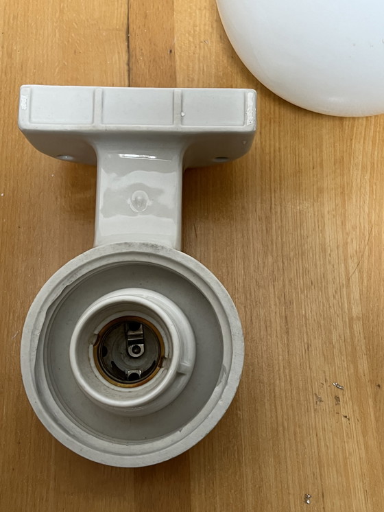 Image 1 of Lámpara de porcelana Bauhaus original de Siemens