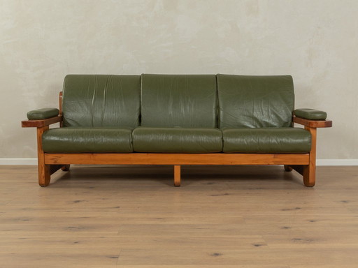 70s Leather Sofa by Almar