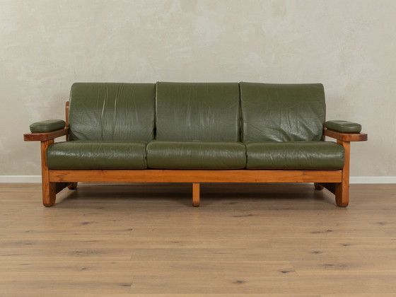 Image 1 of 70s Leather Sofa by Almar