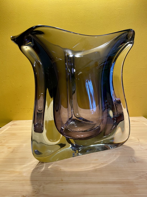 Image 1 of Prachtige stijlvolle mondgeblazen vintage design vaas