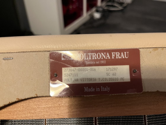 Image 1 of Poltrona Frau Vittoria dining chairs | soft leather | Yellow