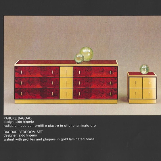 Aldo Frigerio & Luciano Frigerio Tables de nuit Bagdad en ronce de noyer et laiton – Brass (photo 2 of 24)