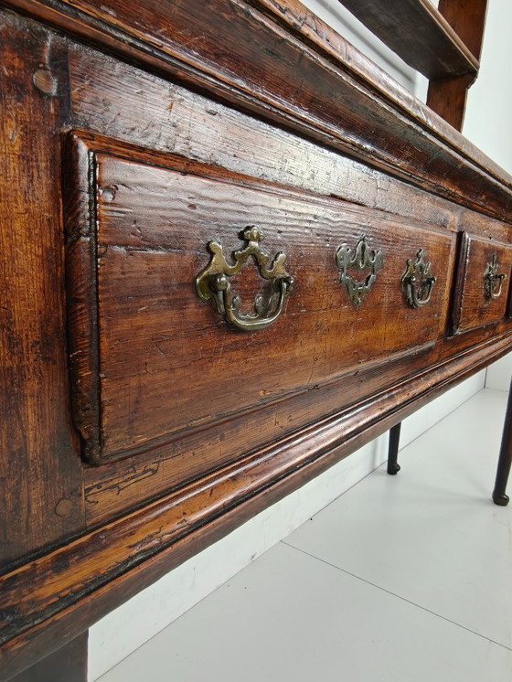 Image 1 of Late Georgian 18th-century Welsh sideboard – solid oak