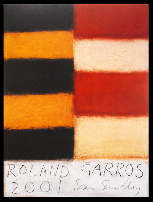 Scully, Sean - Roland Garros, 2001 - Color offset lithograph
