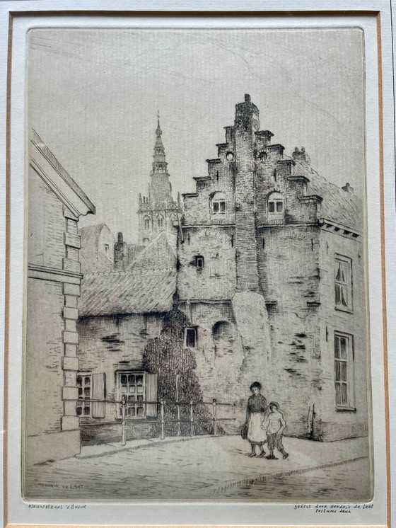 Image 1 of Kunstradierung 's-Hertogenbosch Nieuwstraat - Hendrik de Laat