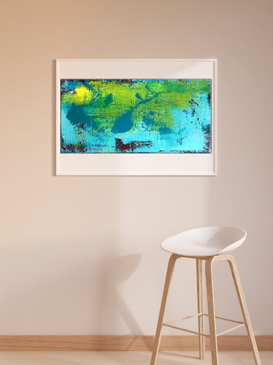 Image 1 of Original Acrylic Painting Abstract Expressionism Dolphin