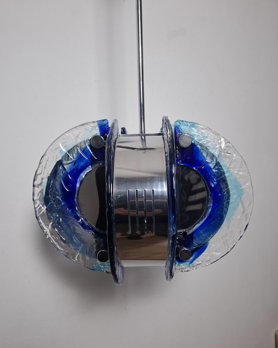 Image 1 of Lampada da sospensione in vetro di murano anni 70s 