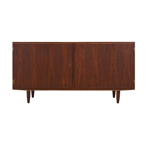 Walnut cabinet, Danish design, 1970s, designer: Carlo Jensen, manufacturer: Hundevad