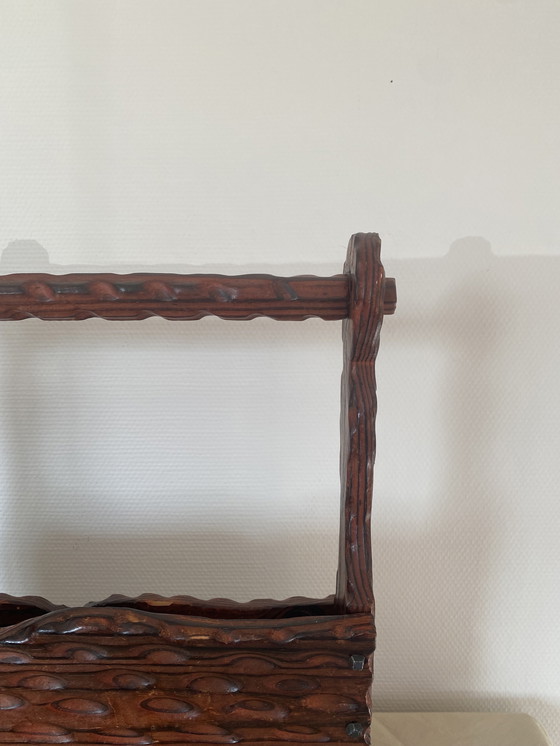 Image 1 of Brutalistisches Lesegestell aus Holz