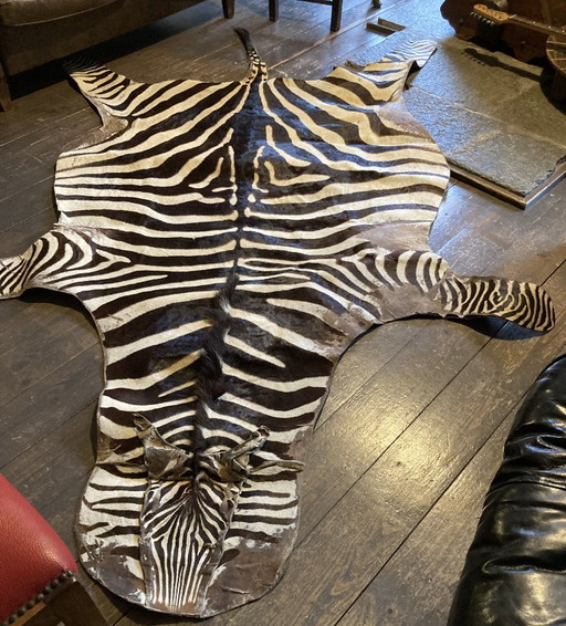 Genuine zebra hide