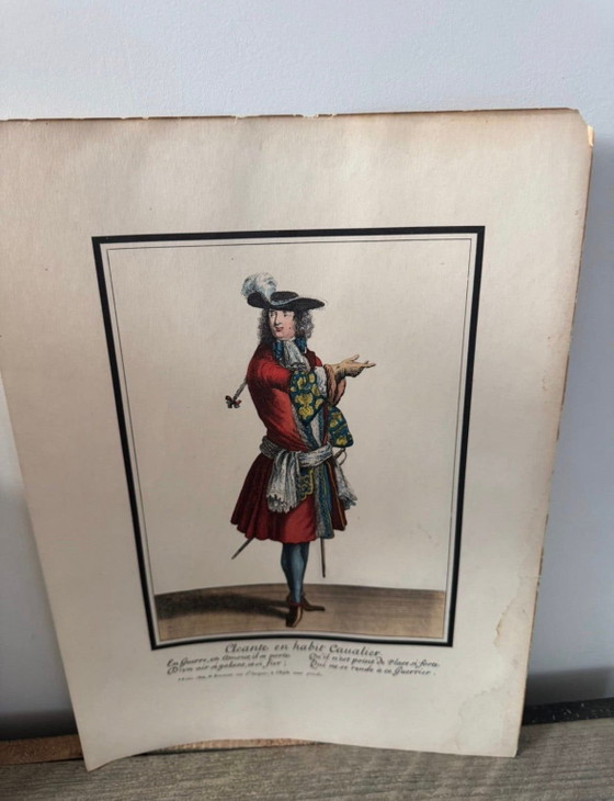 Prachtige set van 2 historische Franse prenten uit de bekende *Bonnart*-serie. – Giclée Prints, Paper (photo 5 of 6)