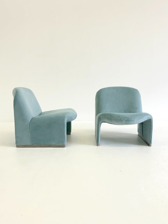 Anonima Castelli Alky Fauteuil en Velours Bleu Bébé – Textile (photo 10 of 14)