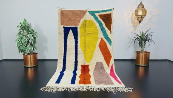 Image 1 of Tapis marocain artesanal en laine 200cmx150cm