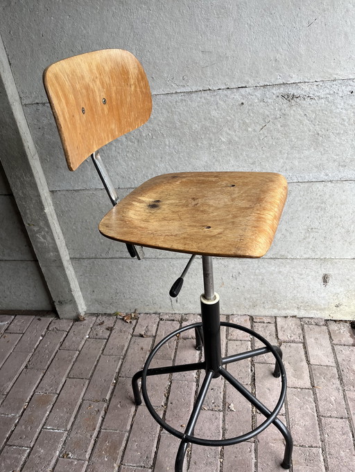 Tabouret de travail vintage original