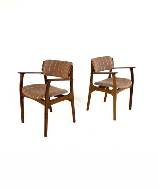 Set of 2 dining chairs model 50, Erik Buch '70