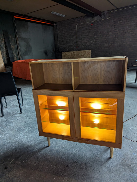 Image 1 of Vetrina/mobile bar vintage con illuminazione - Denka Danimarca