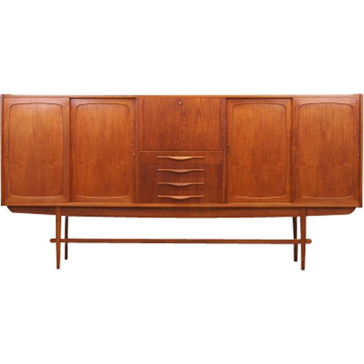 Vintage teakhouten highboard, Denemarken 1960