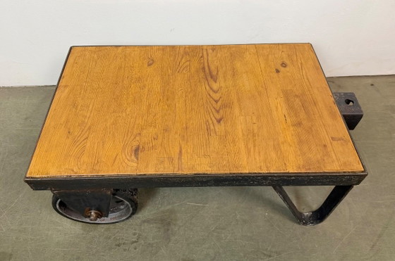 Carrello Tavolino da Caffè Industriale Nero, Anni '60 – Tavolini da caffè, Ferro (photo 14 of 16)