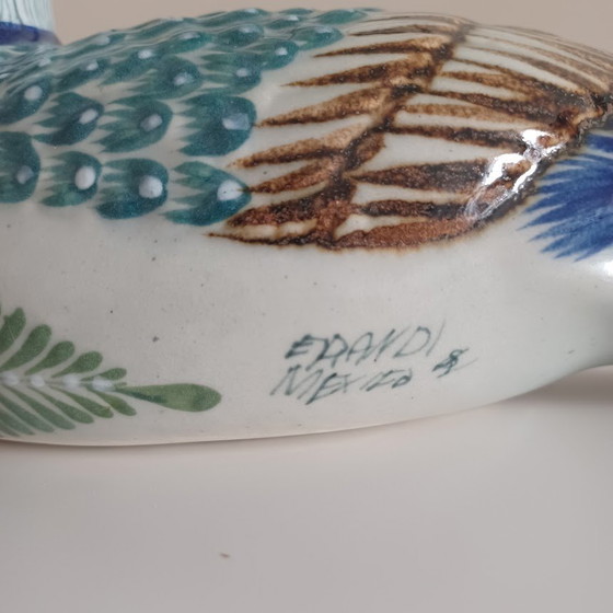 Image 1 of Erandi Tonala. Messico. Annata 1960. Anatra dipinta a mano.