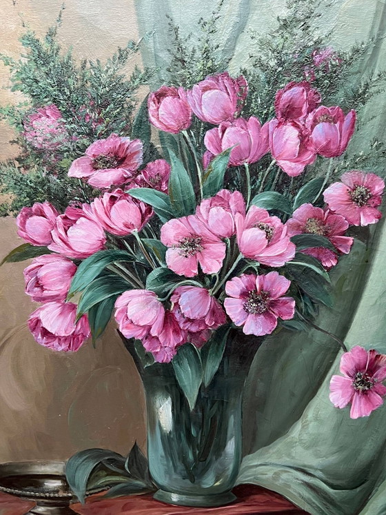 J.v. Langenhove. "Mazzo di fiori." – Dipinti e disegni, Canvas (photo 5 of 9)