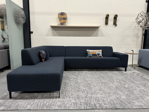 Gelderland 6511 Canapé d'angle bleu Canapé design en tissu 293x240