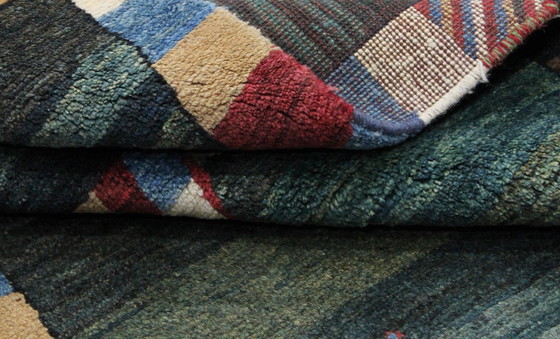 Image 1 of Original Perserteppich Gabbeh Ghashghai Orientteppich 156 cm x 104 cm Alt Natur