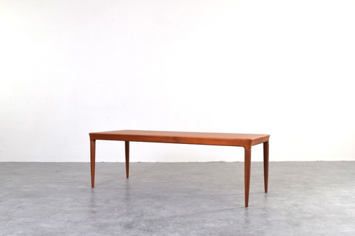 Table basse en teck danoise du Mid Century par Johannes Andersen pour CFC Silkeborg, années 1960.