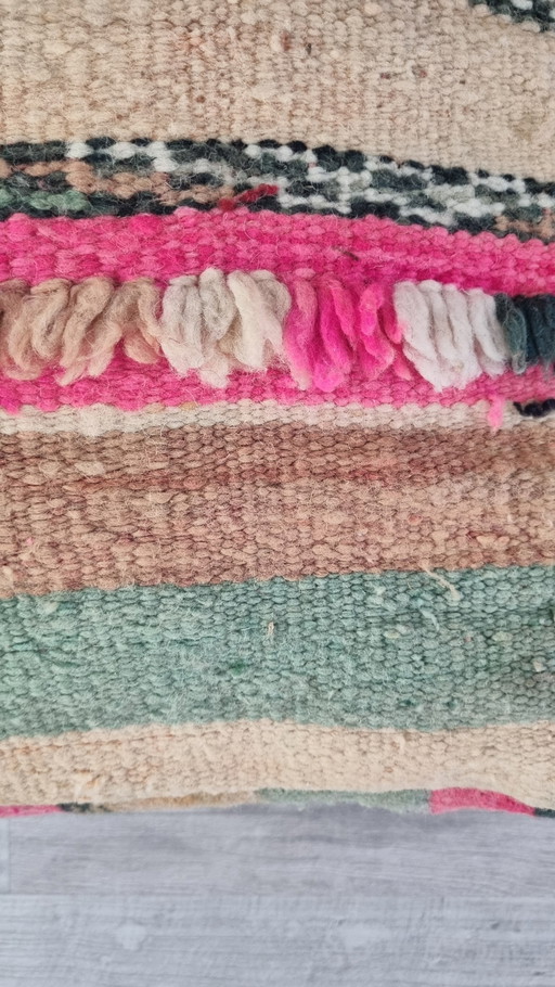 Kelim Berber Pouf, marokkanisches Sitzkissen