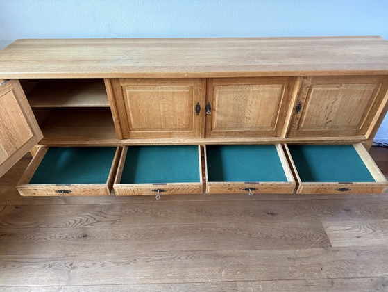 Danish Mid-Century Oak Sideboard by Henning Kjærnulf (1960s) – Brutalist Style – Merk onbekend, Wood (photo 2 of 9)