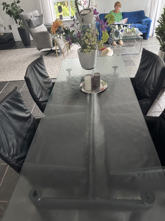 Glass Dining Table Cassina LC6 – Metal (photo 4 of 6)