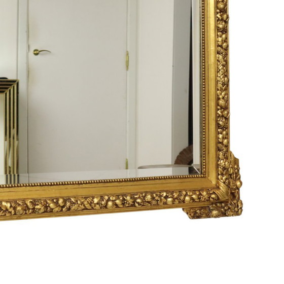 Image 1 of Antieke Franse Facetgeslepen Spiegel 163cm
