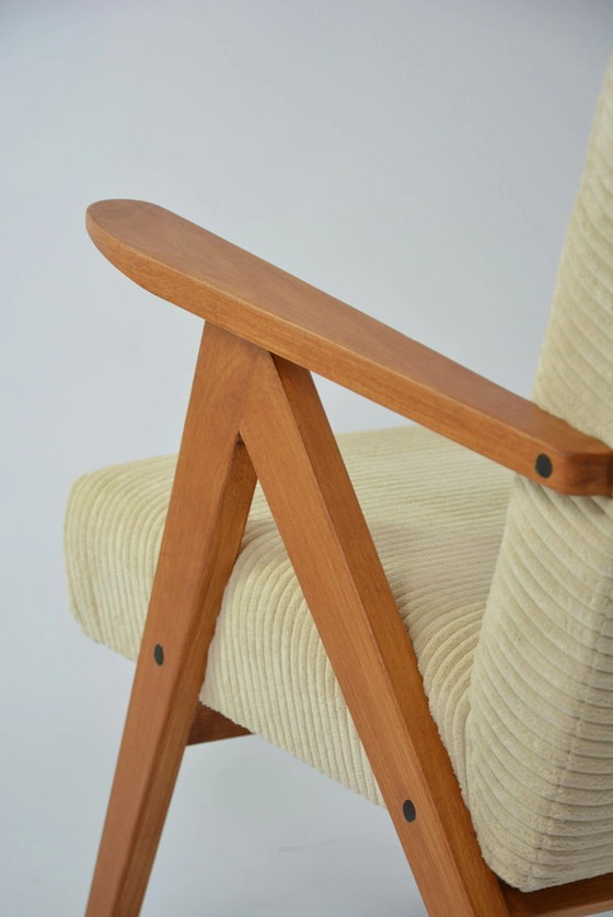 Image 1 of KOMPAS corduroy fauteuils - teak