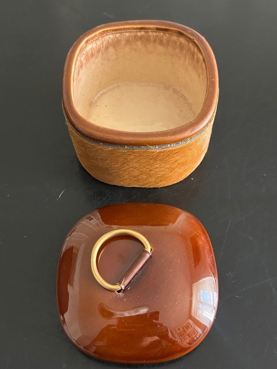 Image 1 of Scatola in ceramica e pelle Longchamp