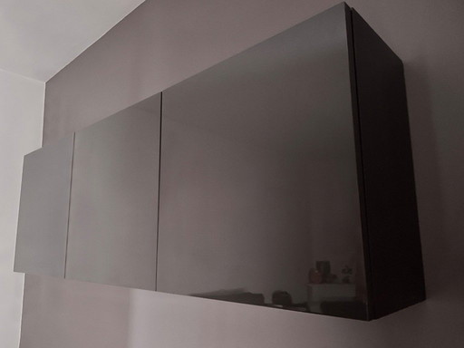 Conjunto Poliform: 1 mueble base, 1 mueble alto, 3 estantes