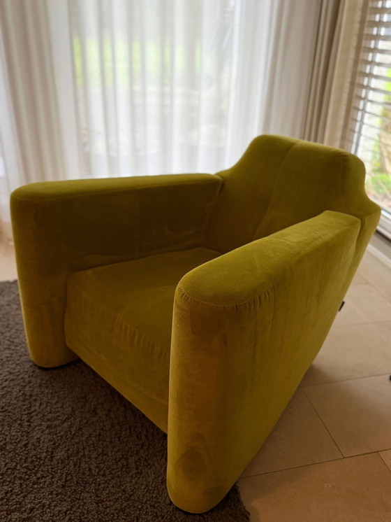 Image 1 of Poltrona di design Linteloo - Velluto verde - Come nuova