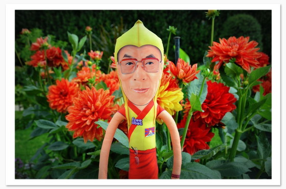 Image 1 of Dalai Lama Gift | Dalai Lama Decor | Dalai Lama Art Doll Collectible | Buddhist Home Decor