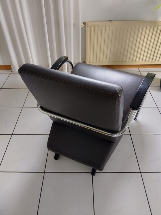 Image 1 of Set van 2 Gelderland 5470 designfauteuils - Serene 550 leer - topstaat